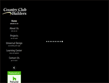 Tablet Screenshot of countryclubbuilders.com